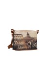 Ynot – Hobo-Tasche Easy Large aus Kunstleder mit Stadt-Print von Yesbag