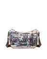 Ynot – Beuteltasche aus Kunstleder mit Stadtmotiv Yesbag