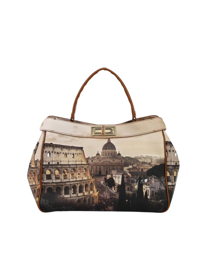 Ynot - Yesbag City-Print Faux Leather...