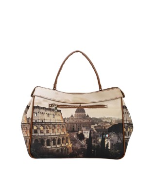  Ynot - Borsa a mano in ecopelle stampa città Yesbag 2