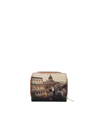  Ynot - Portafoglio mini in ecopelle stampa città Yesbag
