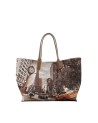 Ynot – Einkaufstasche aus Kunstleder, Größe M, mit Stadtmotiv, Yesbag
