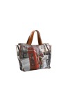 Ynot – Große Tote-Bag aus Kunstleder mit Stadtmotiv von Yesbag