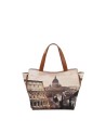 Ynot – Tote-Bag aus Kunstleder, Größe M, mit Yesbag-Stadtmotiv