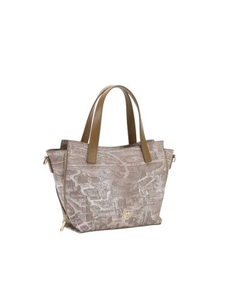  Ynot - Tote bag media in tessuto ed ecopelle Aeterna 2