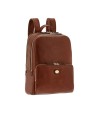 The Bridge - Herrenrucksack aus Leder der Marke Story mit Platz für einen 15-Zoll-Laptop und doppeltem Reißverschluss