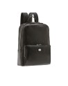 The Bridge - Story men's 15'' laptop backpack with double zipper, made of leather