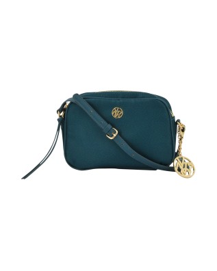  Ynot - Borsa camera bag a tracolla in tessuto logato Cloud