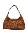  Ynot - Borsa shopping media con patta in tessuto ed ecopelle