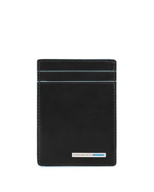 PIQUADRO - Porta carte credito,biglietti,ferma soldi - Nero -