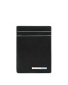 PIQUADRO - Porta carte credito,biglietti,ferma soldi - Nero -