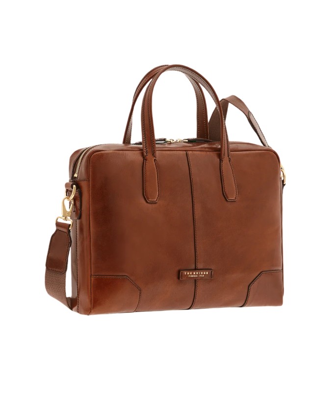 The Bridge - 14'' leather laptop bag...