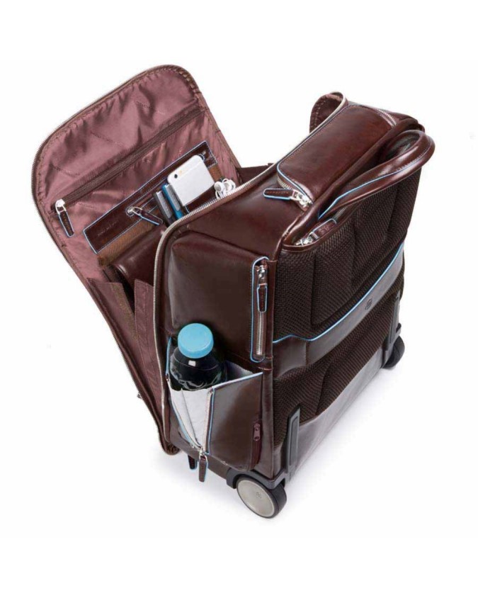 Trolley Piquadro Cabina Pelle e Tessuto Nero BV4510W90/N | Lema