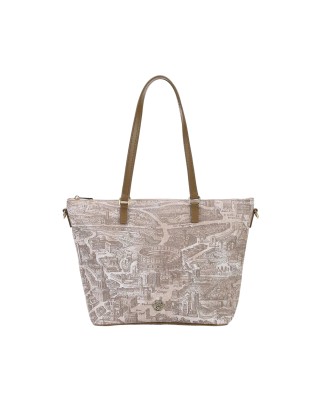  Ynot - Borsa shopping in ecopelle con tracolla Aeterna
