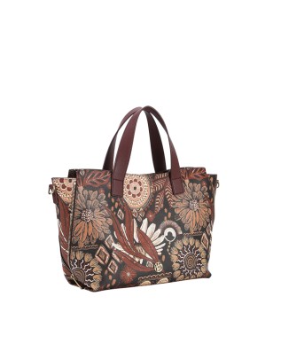  Ynot - Borsa tote bag Large in ecopelle rigida Ikebana 2