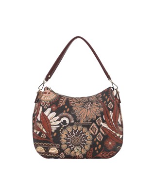  Ynot - Borsa a spalla hobo con manico removibile in ecopelle