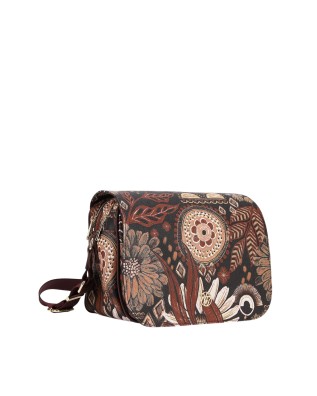  Ynot - Borsa postina con patta in ecopelle Ikebana 2