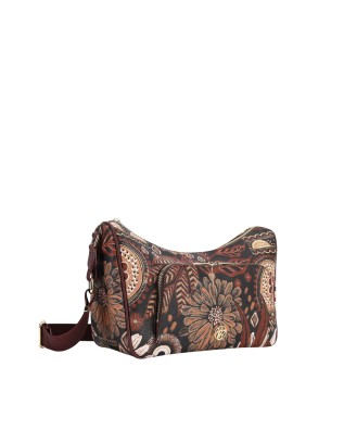  Ynot - Borsa sacca a tracolla grande con tasca frontale Ikebana 2