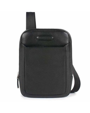 PIQUADRO - Borsello per iPad½ mini in pelle nero - Nero -