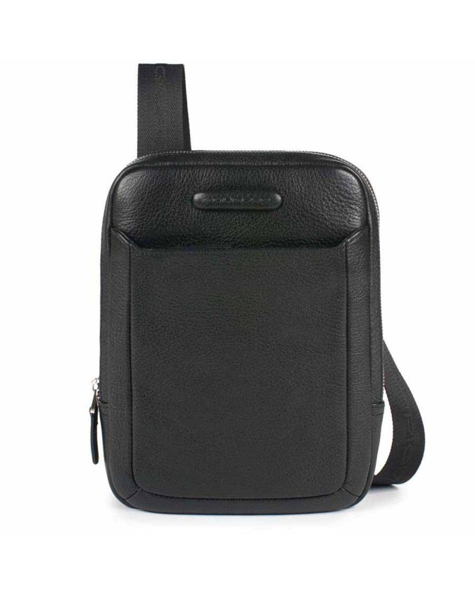 PIQUADRO - Borsello per iPad½ mini in pelle nero - Nero -