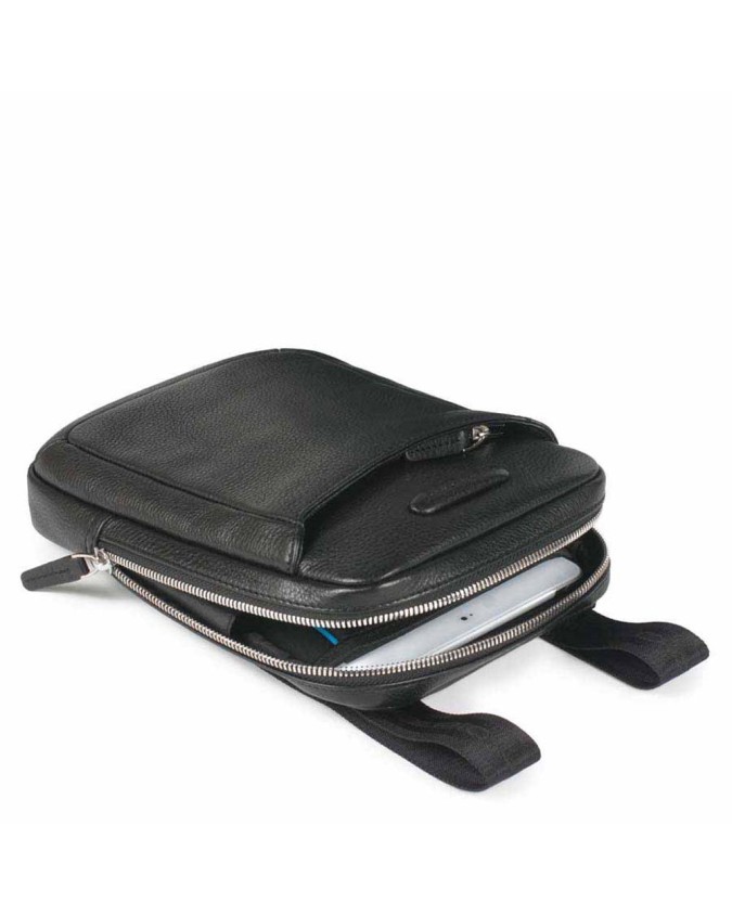 PIQUADRO - Borsello per iPad½ mini in pelle nero - Nero -