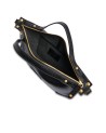 The Bridge - Handtasche aus Leder mit Schulterriemen und Reißverschluss, Größe M, Icons