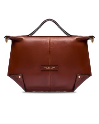  The Bridge - Borsa a Mano con Tracolla in Pelle con Zip Tg. 