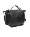 The Bridge - Handtasche aus Leder mit Schulterriemen und Reißverschluss, Größe M, Icons