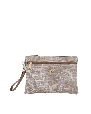  Ynot - Pochette a bustina in ecopelle piccola con manico
