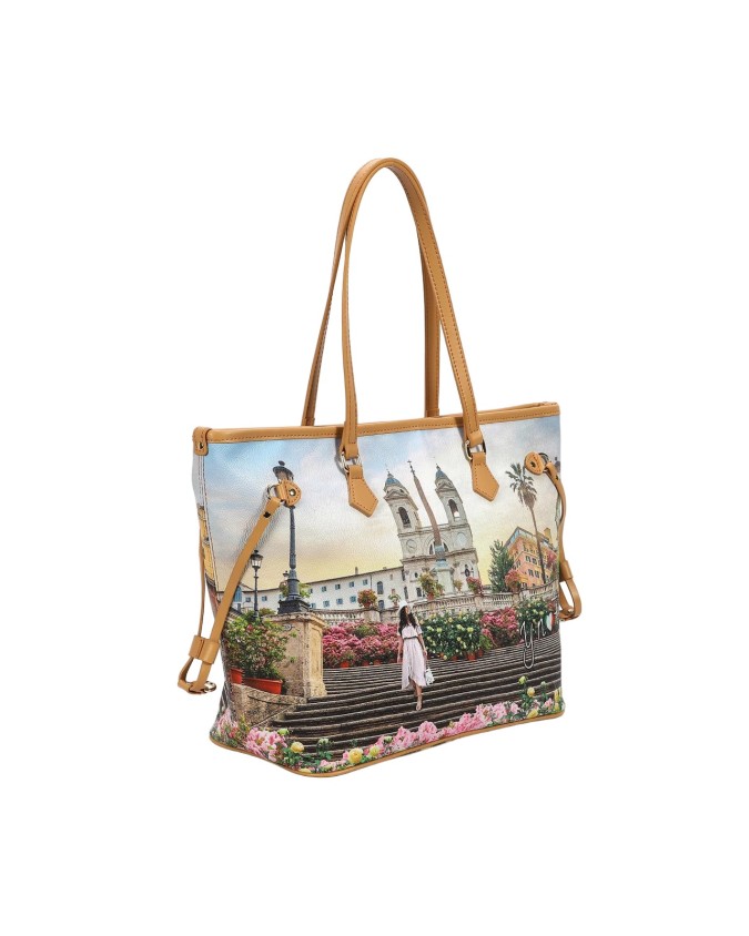 Ynot - Shopping bag in pvc con stampa Yesbag