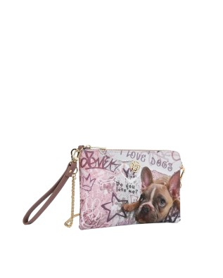  Ynot - Clutch donna piccola con tracolla Metro Chic Stampa Dog 2