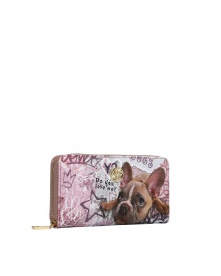  Ynot - Portafoglio in ecopelle ziparound Metro Chic Stampa Dog 2
