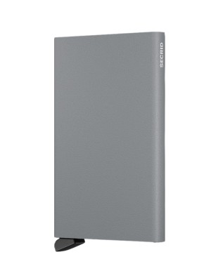 Secrid - Cardprotector in pelle e alluminio Powder - Grigio