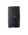  Secrid - Portafoglio piccolo in pelle e alluminio Miniwallet