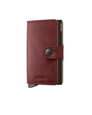  Secrid - Portafoglio piccolo in pelle e alluminio Miniwallet