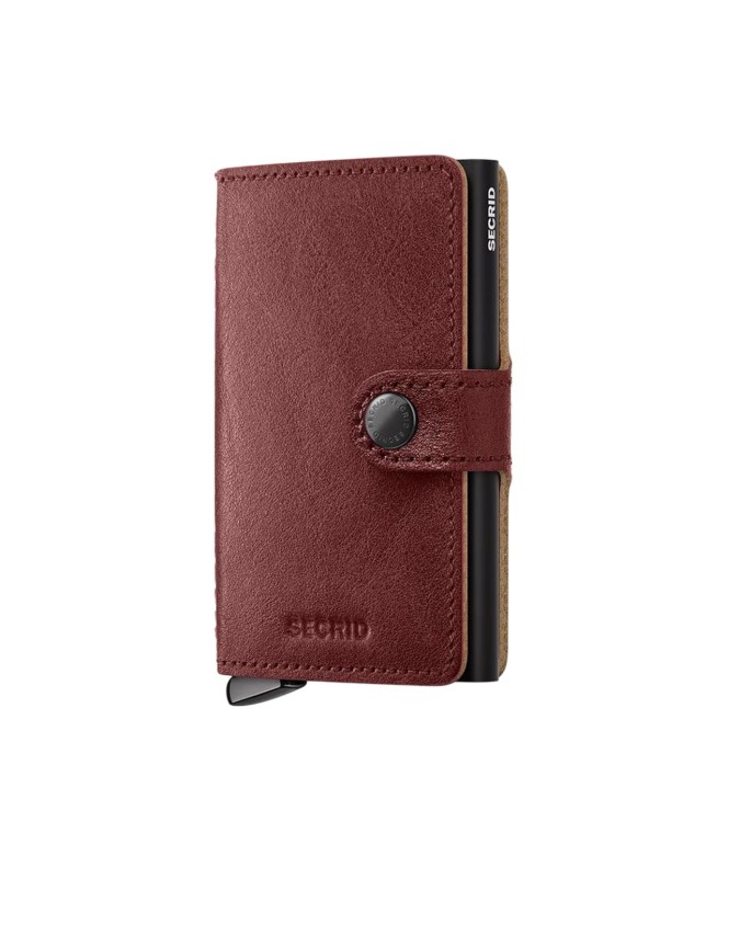  Secrid - Portafoglio piccolo in pelle e alluminio Miniwallet