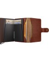  Secrid - Portafoglio piccolo in pelle e alluminio Miniwallet