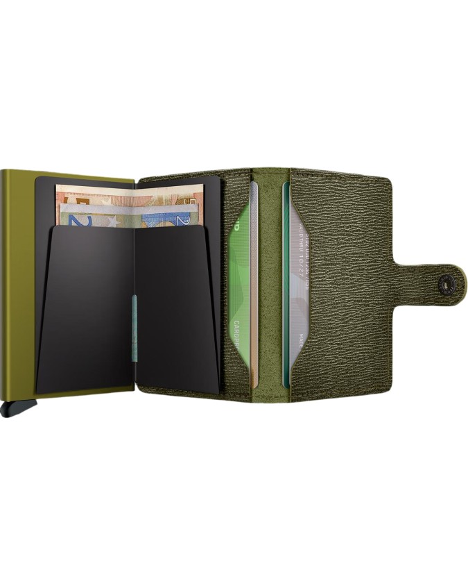  Secrid - Miniwallet in pelle e alluminio Crisple