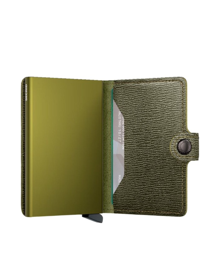  Secrid - Miniwallet in pelle e alluminio Crisple