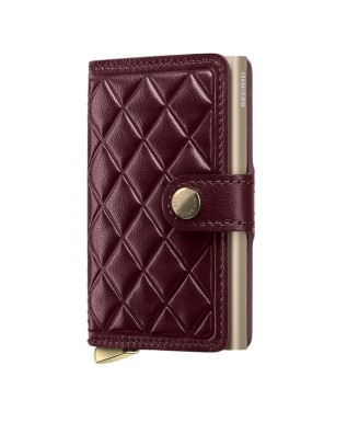 Secrid - Portafoglio in pelle e alluminio Emboss Diamond Plus
