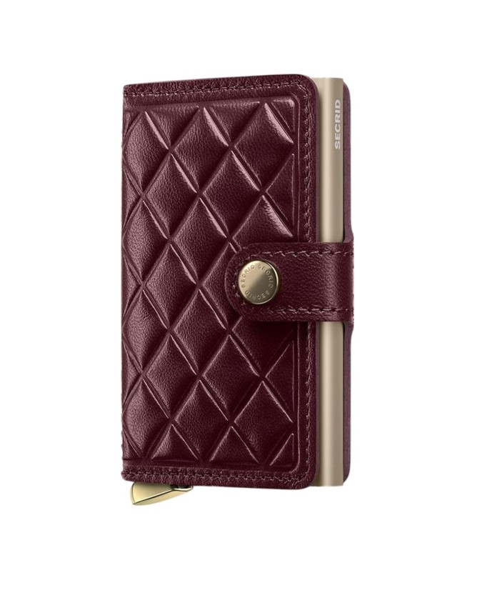  Secrid - Portafoglio in pelle e alluminio Emboss Diamond Plus