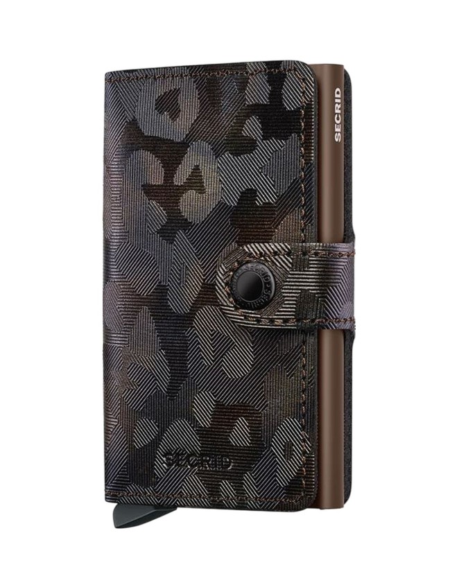  Secrid - Miniwallet in pelle e alluminio Jungle