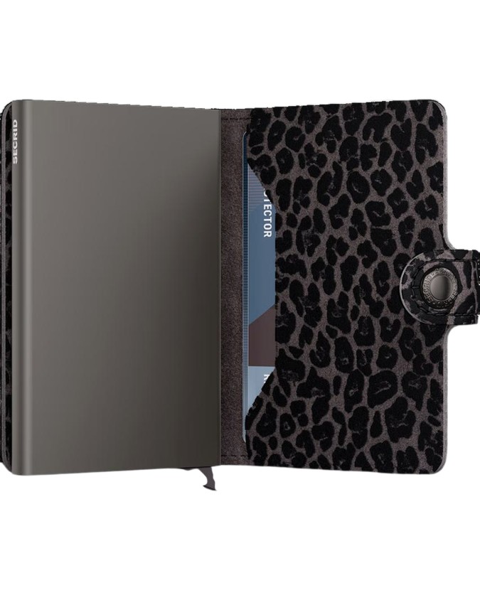  Secrid - Portafoglio in pelle e alluminio Miniwallet Leo