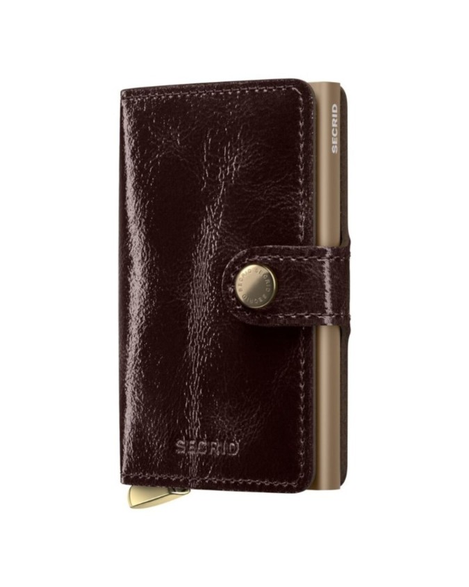  Secrid - Miniwallet in pelle e alluminio Naplack Plus