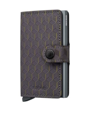 Secrid - Portafoglio mini in pelle e alluminio Miniwallet...