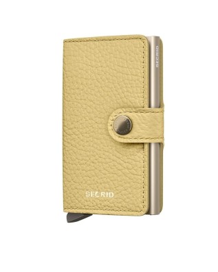  Secrid - Miniwallet in pelle e alluminio Pebble