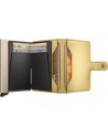  Secrid - Miniwallet in pelle e alluminio Pebble