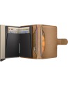  Secrid - Miniwallet in pelle e alluminio Pebble