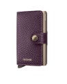  Secrid - Miniwallet in pelle e alluminio Pebble