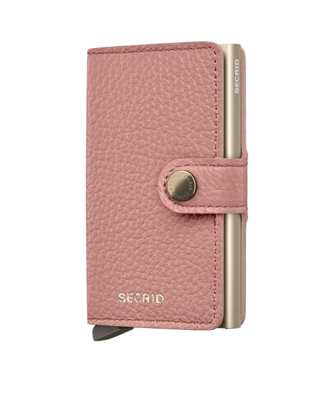  Secrid - Miniwallet in pelle e alluminio Pebble